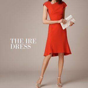 L.K. Bennett Ire Fit And Flare Dress, Aurora Red (US size 8)